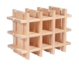 Sareva Wijnrek Rioja - uitbreidbaar - 43 x 22 x 35 cm - 9 flessen - massief grenenhout
